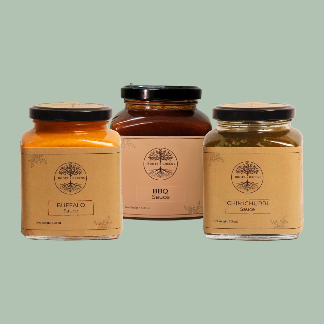 Bufflo, Chimichurri & BBQ Sauce