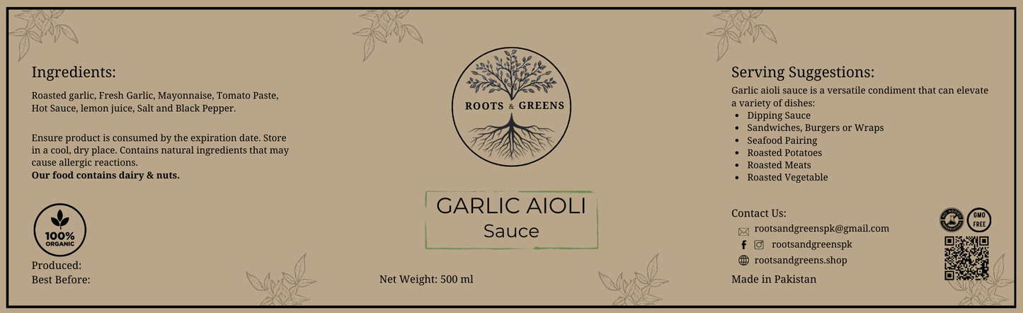 Garlic Aioli Sauce